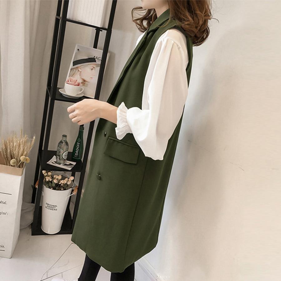 ベスト | ロングジレ レディース ロングベスト韓国