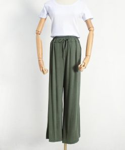 ワイドパンツ | レディース ガウチョパンツ スカーチョ ゆったり パンツ ウエストゴム