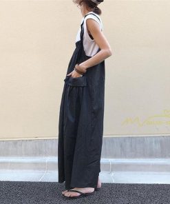 マキシ | サロペットスカート オーバーオール ジャンパースカート サロペット キャミワンピ レディース オールインワン 楽ちん 体型カバー オーバーオール