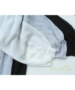 カーディガン | レディース ロングライトアウター 無地 羽織り UV対策 日焼け パフスリーブ 可愛い 20代30代 女の子 夏服 透け感 冷感