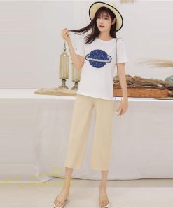 パンツ レギンス | マタニティパンツ 7分丈 レディース 着痩せ ゆったり マタニティウェア サマーパンツ カジュアル ウエスト調整 妊婦 産前 新作 きれいめ 夏 パンツ おしゃれ