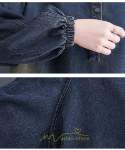 パーカー | デニム デニムレディース プルオーバー フード トレーナー チュニック ワンピース マタニティ 秋 冬 デニムワンピース 大きいサイズ