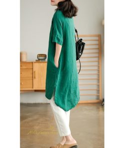 送料無料SALE | ワンピース レディース 夏 カットソー シャツワンピース スカート 麻 綿 大きいサイズ サマー Tシャツ 可愛い 30代 40代 20代 体型カバー ゆったり 送料無料