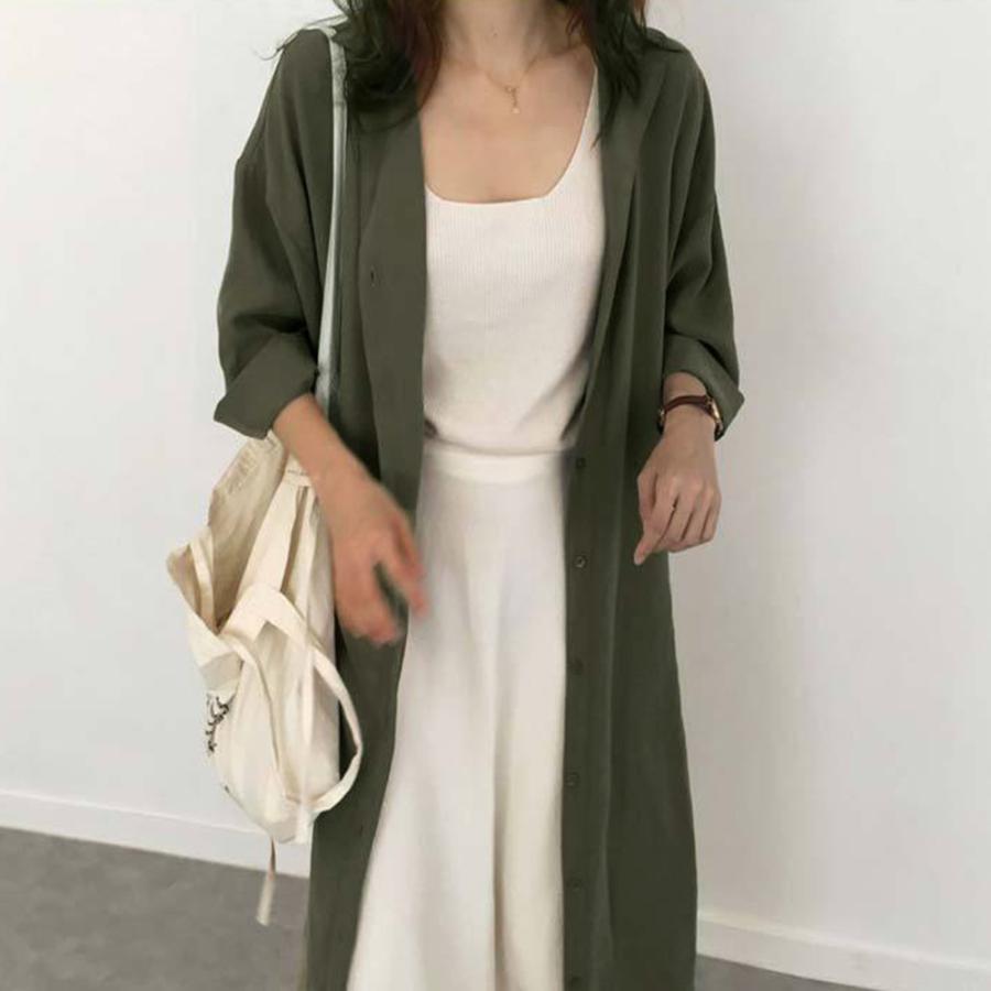 シャツワンピース | レディース 長袖 カーデ