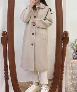 トレンチコート | ステンカラーコートレディース中綿コート冬