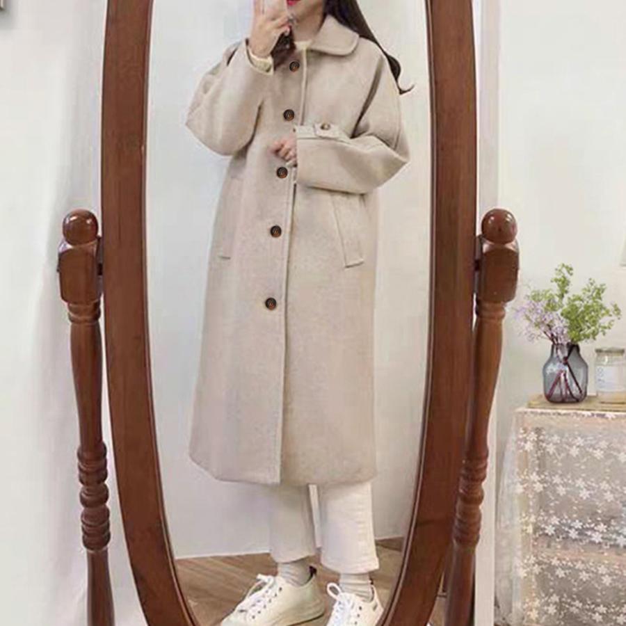 トレンチコート | ステンカラーコートレディース中綿コート冬