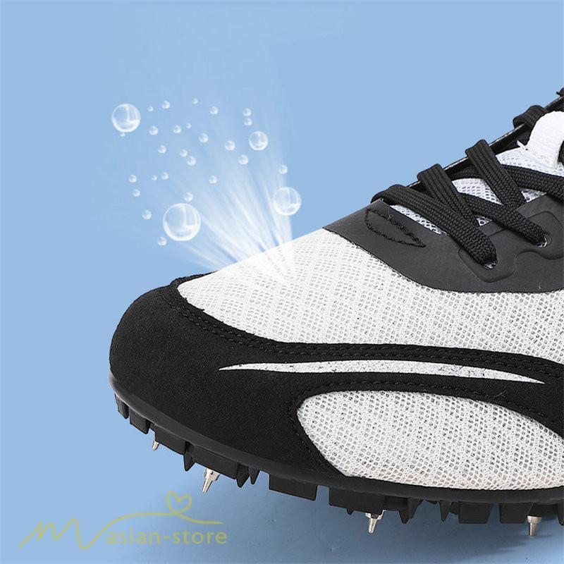 メンズ靴 | スパイク 陸上スパイク メンズ レディース 男女兼用 短距離 ショートスプリント 走幅跳 棒高跳 スポーツ ローカット カジュアル オールウェザー 通気性