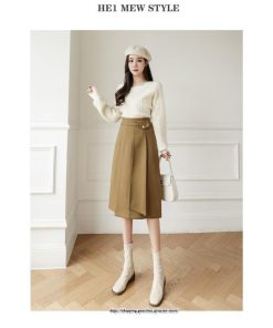 スカート | ミモレ丈ひざ丈レディース 無地 きれいめ 30代 40代 50代 着やせ 上品 通勤 通学 ラシャ 通勤 キレイめ 2022新作 暖か 秋冬