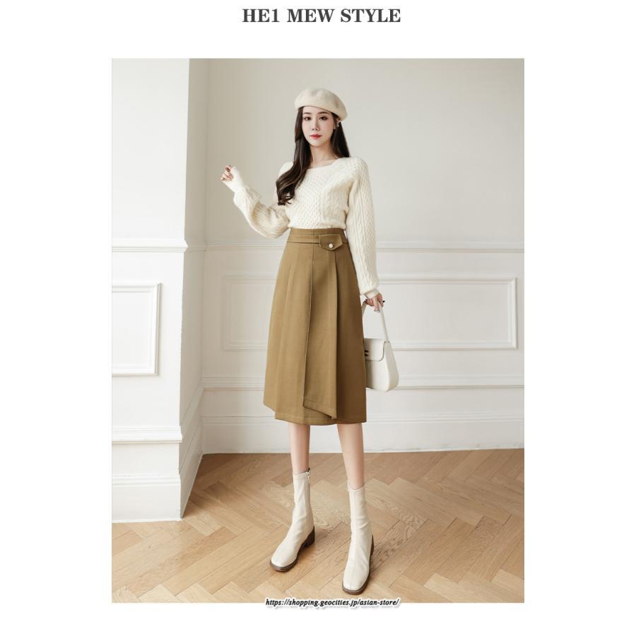 スカート | ミモレ丈ひざ丈レディース 無地 きれいめ 30代 40代 50代 着やせ 上品 通勤 通学 ラシャ 通勤 キレイめ 2022新作 暖か 秋冬
