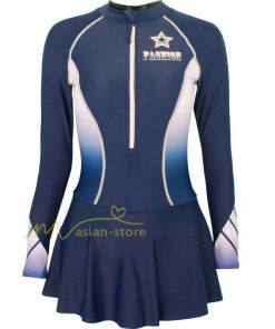 水着 | レディース フィットネス 体型カバー 長袖 ミセス トレンド 母の日 プレゼント 競泳 パッド付き ワンピース トレーニング 練習 女性 スイムウェア 温泉用