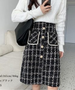 タイトスカート | スリット チェック柄