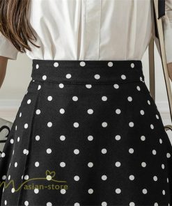 スカート | ロング 水玉 春夏 Aラインエレガント レディース 40代 ハイウェストボトムス 大人 通勤OL 体型カバー 20代 オシャレ30代 50代
