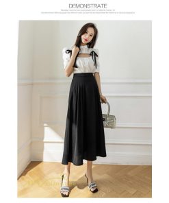 スカート | Aラインレディース 着痩せ 秋 冬 新作 ハイウエスト ロング丈 ウエストゴム 20代 30代 カジュアル OL ビジネス 秋冬 40代 コーデ 50代