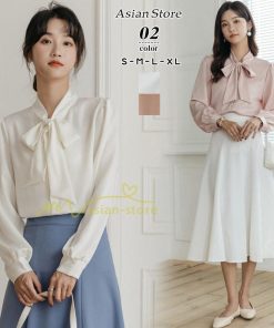 シャツ・ブラウス | ブラウス トップス レディース リボンタイ スカーフタイ ボウタイブラウス カジュアル フォーマル オフィスカジュアル 春服 春コーデ 春 20代30代40代 通勤通学