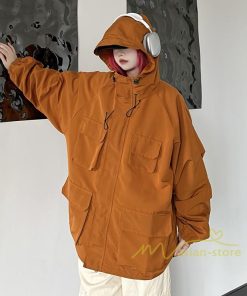 コート・ジャケット | ジャケット レディース アウター 長袖 ブルゾン メンズ パーカー フード付き マウンテンパーカー トップス 20代30代 Oversize ゆったり 40代50代 秋冬 羽織り