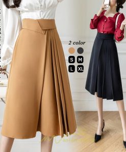 スカート | レディース ロング フレア 黒 Aライン 秋冬 ミモレ ハイウエスト 体型カバー キレイめ オシャレ フェミニン 着痩せ 通勤 お出かけ 可愛い 通学