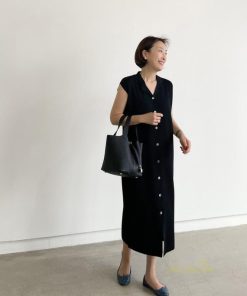 ノースリーブ | ワンピース 夏 春 レディース カジュアル 30代 20代 ロング かわいい マキシ 無地 マキシワンピース ワンピ マキシワンピ 春夏 シンプル ボタン