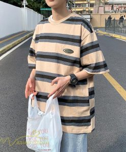 Tシャツ | Tシャツ メンズ 半袖 ゆったり ボーダー おしゃれ 半袖カットソー ファッション カジュアル体型カバー トップス メンズスタイル 夏新作