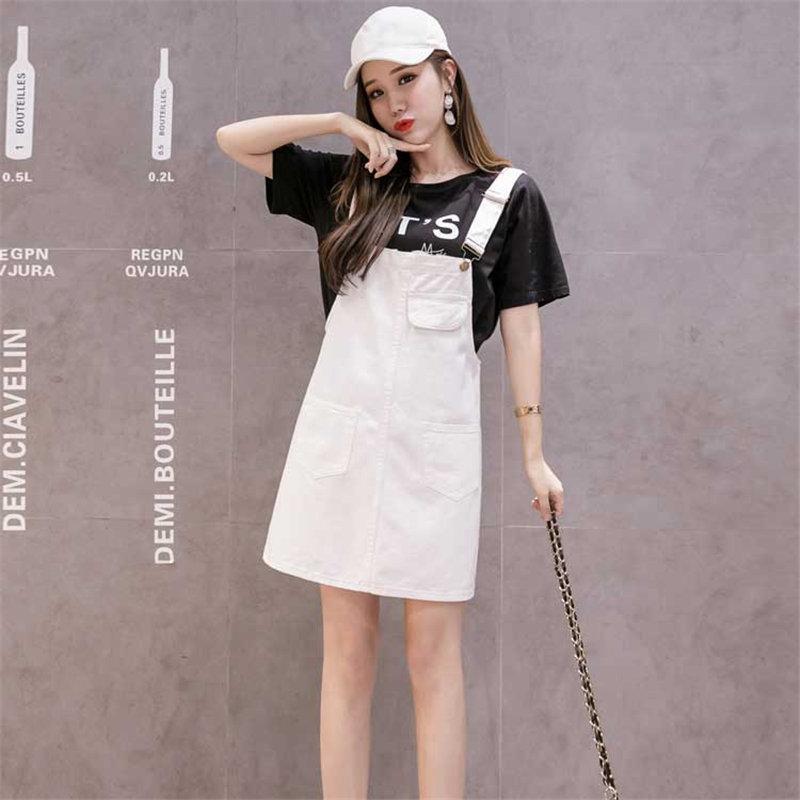 オーバーオール サロペット | ショートスカート オーバーオールスカート オールインワンスカート サロペットスカート デニムスカート ショートデニム 無地 カジュアル ゆったり