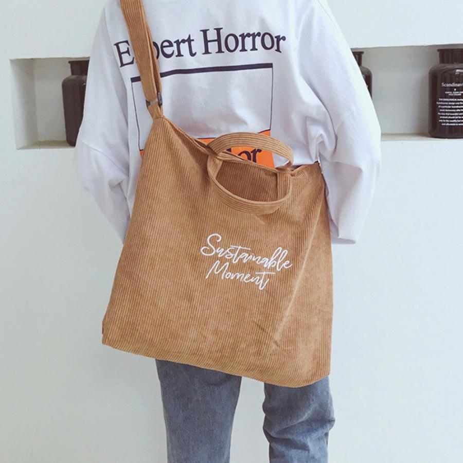 ショルダーバッグ | キャンバスバッグ レディース 刺しゅう 2way 大容量 トートバッグ