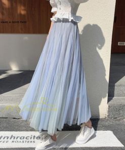 スカート | レディース チュール春夏 コーデ ウエストゴム ロングフレア着痩せ 通勤 配色 マキシ カジュアル 上品 20代30代40代50代