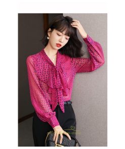 シャツ・ブラウス | シャツ ブラウス 春 秋 シフォン レディース 長袖 フォーマル トップス 50代 40代 30代 20代 おしゃれ キレイめ 着痩せ 可愛い お出かけ 上品 オシャレ