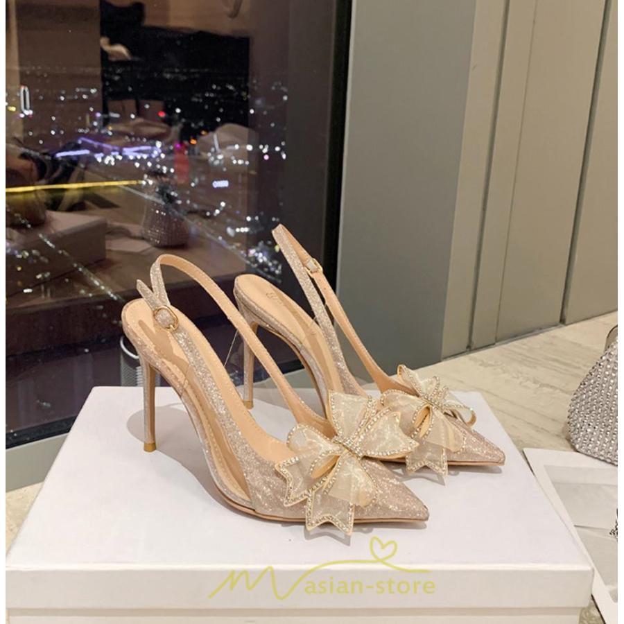 パンプス | ハイヒール ストラップ サンダル きらきら 滑り止め ヒール6cm8cm10cm ポインテッドトゥ レディース 痛くない ピンヒール 歩きやすい 美脚 宴会