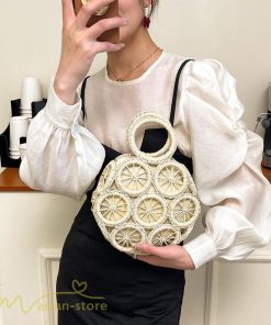 さいふ　バッグ | カゴバッグ バック 籠 夏 手編み レディース ハンドメイド トートバッグ ナチュラル かごバッグ 夏 サマーバッグ 2022新作 軽い オシャレ 可愛い 女の子