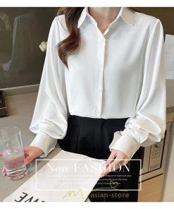 シャツ・ブラウス | ブラウス レディース オフィス フォーマル シャツ 白 開襟 レギュラー 長袖 黒 ホワイト ブラック 通勤 上品 エレガント お出かけ オシャレ オフィス OL