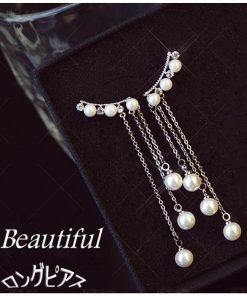 その他アクセサリー | 大ぶり 人気 揺れる ロング ジュエリー アクセサリー レディース ピアス ピアス チェーン フェイクパール ピアス