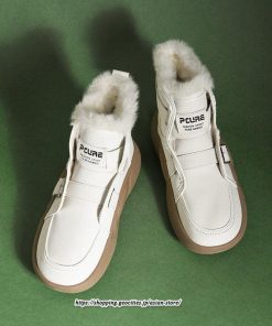 ブーツ | ムートンモカシン 冬靴 レディース 裏起毛 暖かい もこもこ 痛くない 人気 防寒 黒 白 冬 痛くない 歩きやすい 秋 おしゃれ