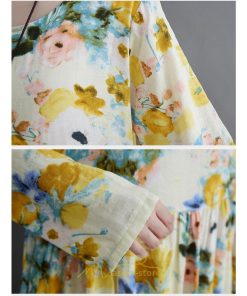 マキシ | マキシワンピース ワンピース 夏 秋 レディース マキシ丈 長袖 ロング 丸首 花柄 ロング丈 リラックス マタニティ 秋 ゆったり 秋服 夏服 体型カバー