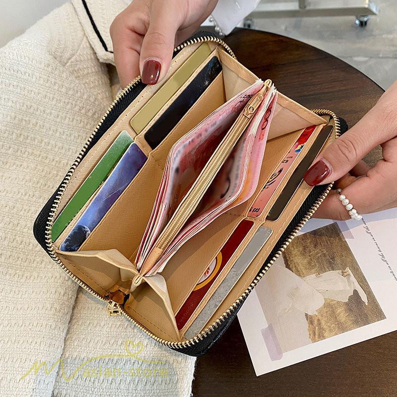 さいふ バッグ | さいふ ロングウォレット レディース 収納スペースが多い 使いやすい 便利 主婦 収納力 ファスナー かわいい カワイイ 収納 お洒落 財布 オシャレ