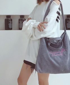 ショルダーバッグ | キャンバスバッグ レディース 刺しゅう 2way 大容量 トートバッグ