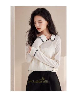 ニット・セーター | ニット レディース トップス 長袖 セーター プルオーバー シンプル 着痩せ 20代30代40代50代 お出かけ オシャレ 日常着 可愛い 部屋着 カジュアル