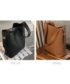 トートバッグ | ポーチ付き ショルダーバッグ ワンショルダー 肩掛け レディース ブラック ブラウン