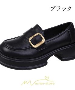 ローファー | レディース 靴 シューズ レザー調 合皮 厚底 履きやすい 韓国風 人気 クラシック 可愛い パンプス 通勤 春 夏 通学 冬　 学生靴 秋