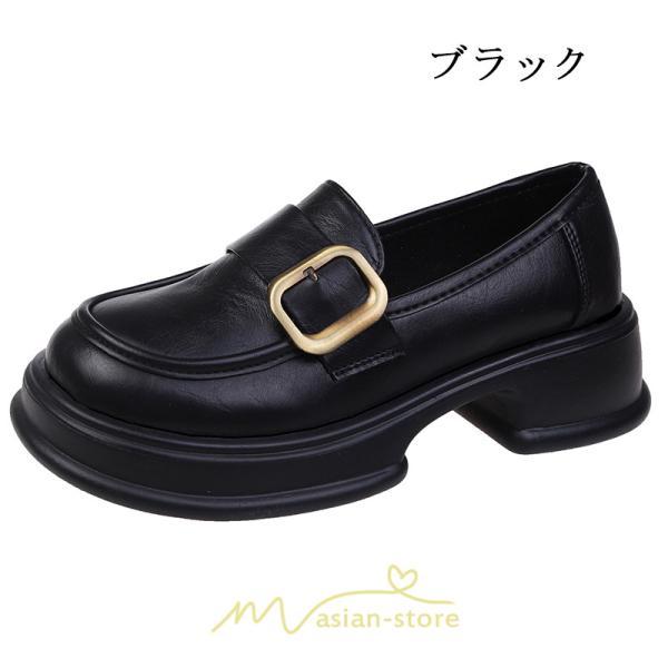 ローファー | レディース 靴 シューズ レザー調 合皮 厚底 履きやすい 韓国風 人気 クラシック 可愛い パンプス 通勤 春 夏 通学 冬 学生靴 秋