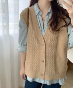 ニット・セーター | Vネック ニットベスト レディース春秋冬