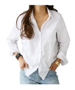 シャツ・ブラウス | ワイシャツ レディース 長袖 ブラウス 事務服 オフィス OL 制服 就活 リクルート 無地 長袖シャツ ファッション 優雅 激売れ 細身 カジュアル エレガント 通勤