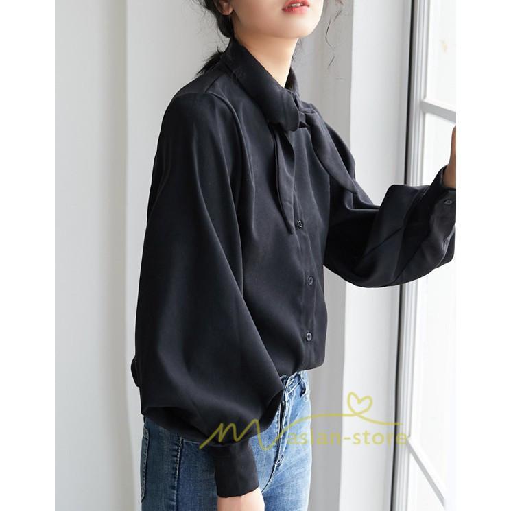 在庫ある | 短納期シフォンブラウスレディース パフスリーブシャツ ビジネスブラウストップス オフィスフォーマルシャツブラウス 薄手 春夏衣装 通学通勤 着痩せ OL 無地