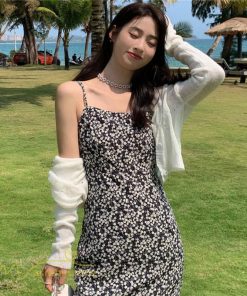 マキシ | サマーワンピース レディース 夏 ノースリーブ ワンピース 新作 きれいめ 着痩せ 可愛い 韓国風 旅行 花柄 裾口スリット 大人 30代 サマー 20代 お出かけ 40代