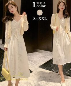 マキシ | ワンピース レディース キャミワンピース サマーワンピース 着痩せ 上品 Aライン Vネック カジュアル 20代30代40代 きれいめ 通勤 お出かけ 日常感 通学 大人