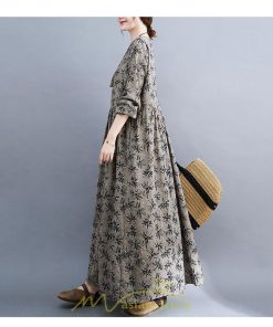 マキシ | ロングワンピース 大きいサイズ レディース  緑 灰色 細見え 着痩せ 美シルエット セクシー 女子力 トレンド 女子 大人 体型カバー 海外セレブ ぽっちゃり 花柄