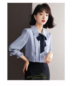 シャツ・ブラウス | シャツ ブラウス シフォンブラウス トップス 長袖 レディース きれいめ オフィス リボン 通勤 通学 オシャレ ナチュラル 可愛い 上品 2022 キレイめ 秋服