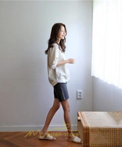 シャツ・ブラウス | ブラウス トップス ｔシャツ 半袖 体型カバー レディース シャツ 20代 30代 40代 ママ 50代 60代 大人 無地 ファッション 夏服 新作 2022 綿麻 ゆったり 丸首