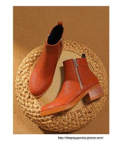 ショートブーツ | 大きいサイズ26.5cm レディース 上品 ブーツ 秋冬 春 チャンキーヒール 太ヒール 黒ブーツ シンプル ミドルヒール 大人 サイドファスナー