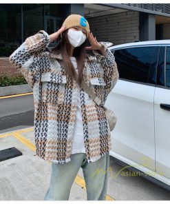 コート・ジャケット | ツイードジャケット レディース 30代 メンズ 男女兼用 長袖ジャケット ロング丈ツイードコート アウター 秋服 ゆったり 羽織り 大人 ジャケット 大きめ