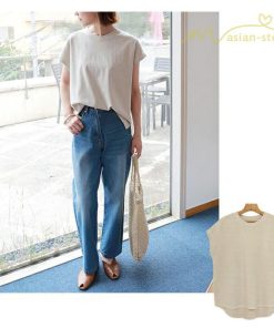 tシャツ・カットソー | Tシャツ Tシャツ レディース トップス ピグメント加工 フレンチスリーブ Tシャツ カットソー スリット 半袖 カジュアル 女性着 無地 普段 トップス シンプル
