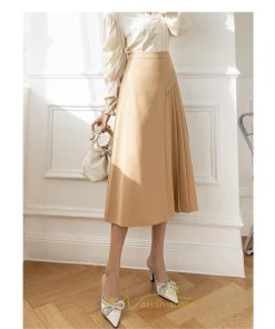 スカート | ロング 秋 秋服 レディース ボトムス ロングフレア プリーツ裏地付き キレイめ 着痩せ フェミニン お出かけ 可愛い オシャレ